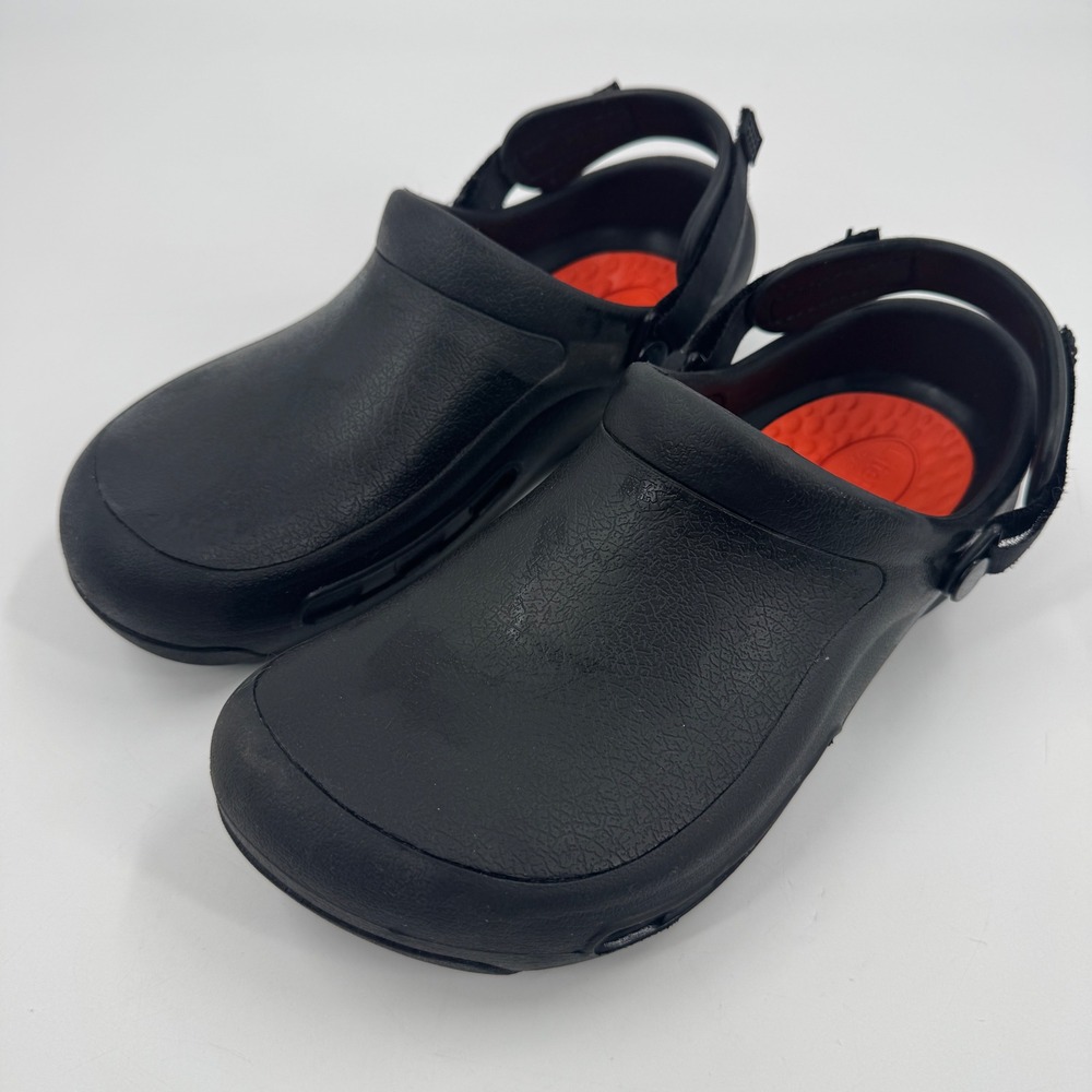 Crocs Bistro Pro LiteRide Clog Mens 9 Womens 11 Black Slip Resistant Work Shoe